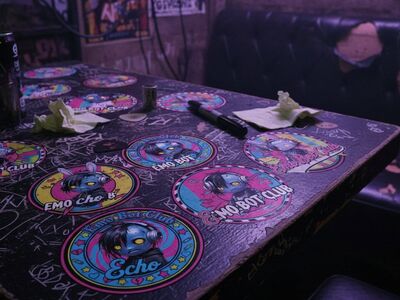 Emo Bot Club Decals — Funds Bots + Crisis Support