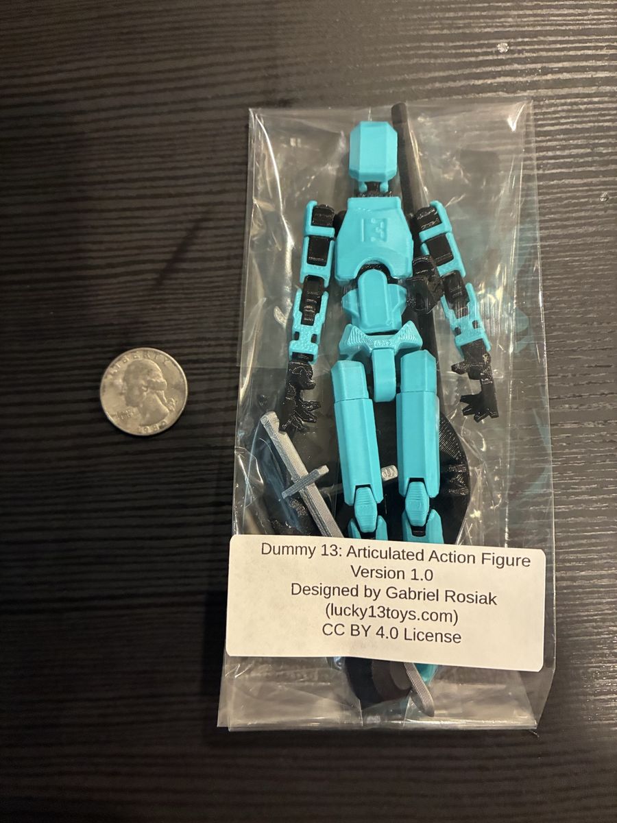 3D Printed Dummy 13 Action Figure