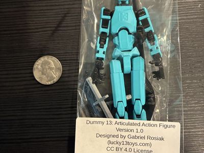 3D Printed Dummy 13 Action Figure