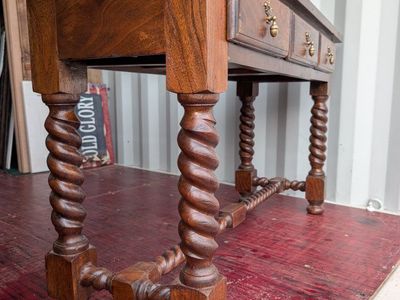 Gorgeous Solid Wood 54" Barley Twist Console Table- "Geremia" MUST SEE