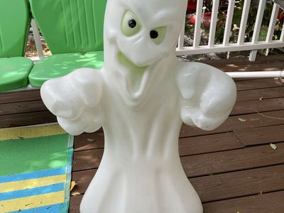 Vintage Blow Mold Ghost Halloween Decoration