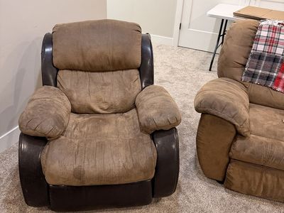 Sectional or love seats with chair FREE