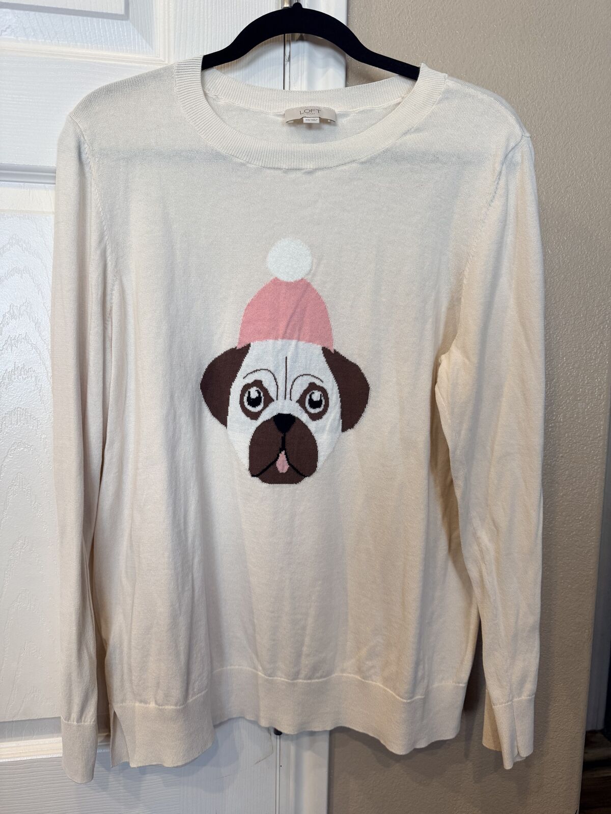 Women Size XL Loft Dog Sweater