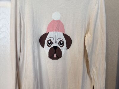 Women Size XL Loft Dog Sweater
