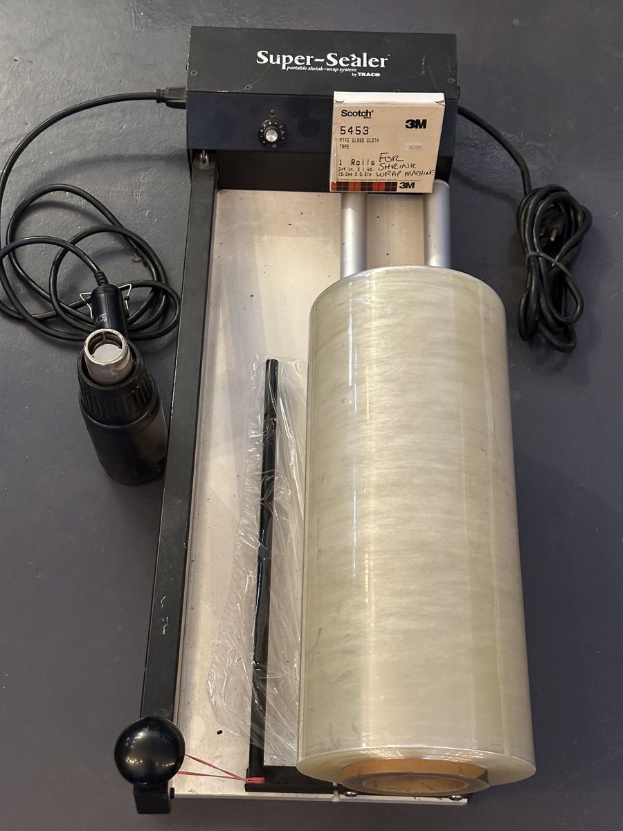 Commercial Shrink Wrap Sealer – Traco Super-Sealer SS-24DS + Heat Gun & Film
