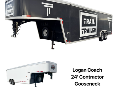 2014 Logan Coach contractor gn 24" gooseneck Trailer