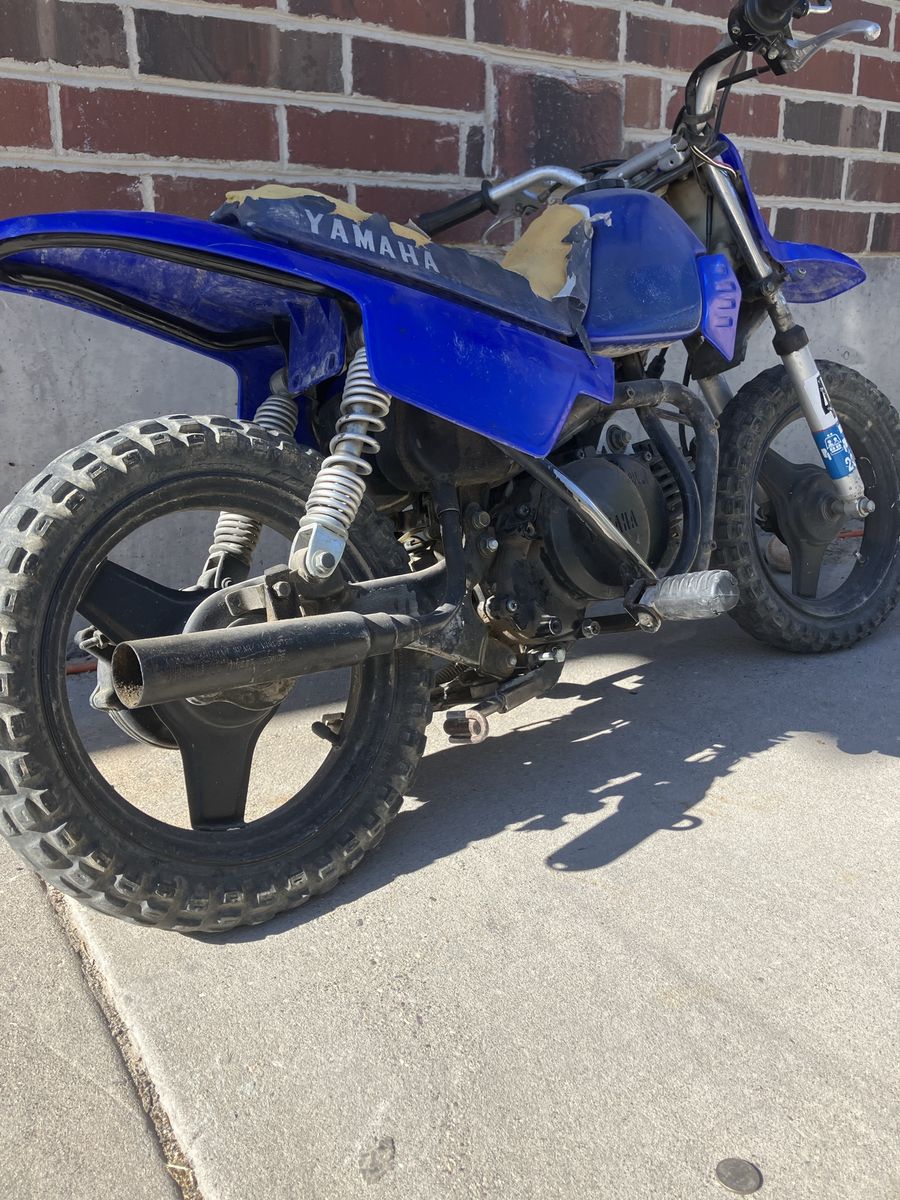 Yamaha PW50 Kids Dirt Bike - Blue, Not Running (Fuel Issue) - Great Project Bike