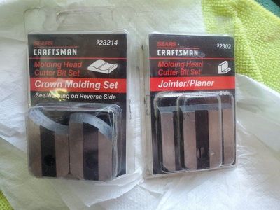 Craftsman Molding Head Cutter Bit Set, Crown Molding, Joiner/Planner, Each