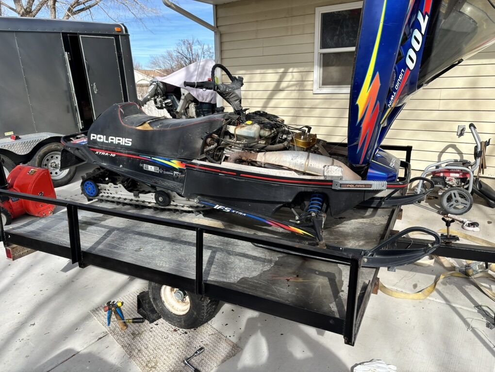 1997 Rmk 700 With 2 Place Trailer