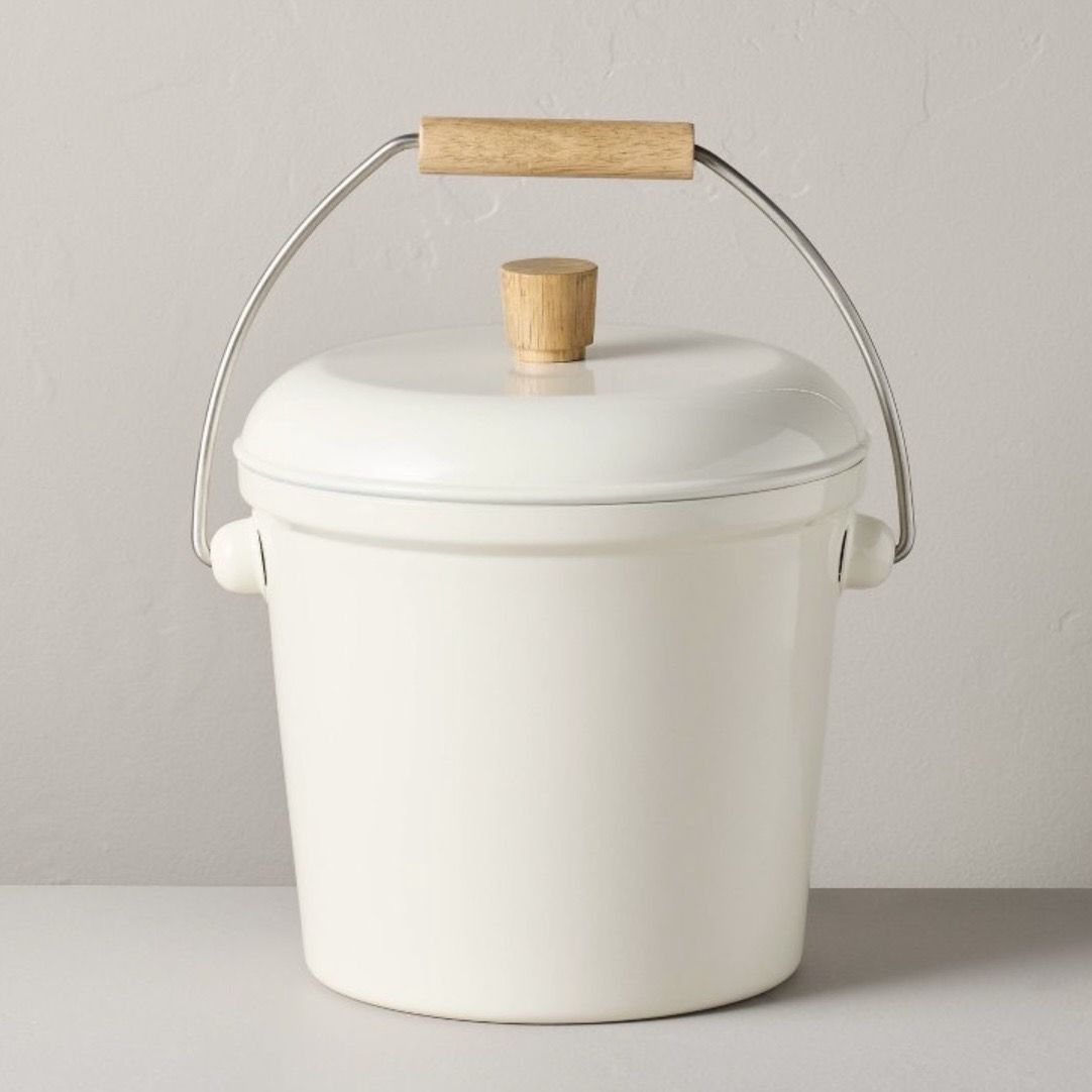 Hearth & Hand Magnolia Stainless Steel Ice Bucket with Handle NWT