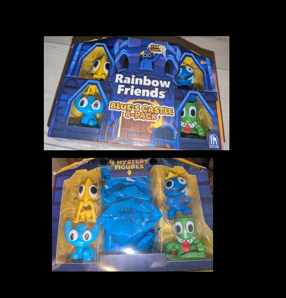 New Rainbow Friends Blue's Castle 2.5" Mini Figure 8-Pack Set 4 Mystery Figures