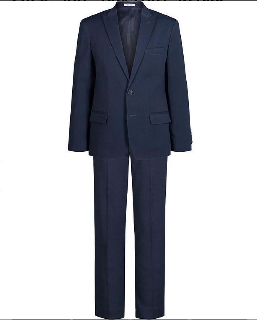 Blue Calvin Klein Suit, Sz 10 Boys