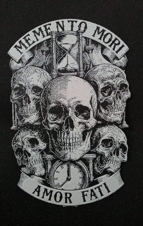 Memento Mori Amor Fati Skulls & Hourglass 3D Print 