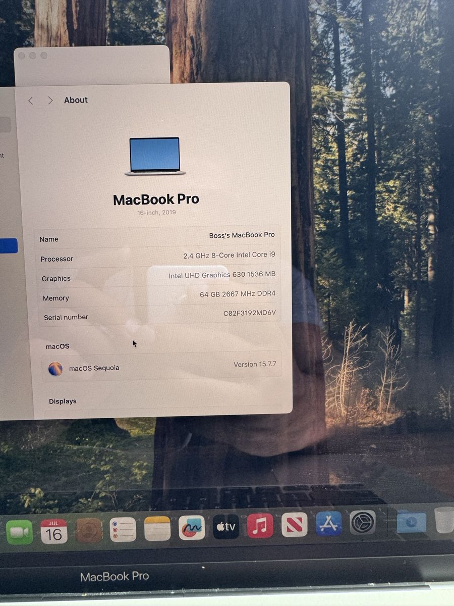 2019 Mac Book Pro