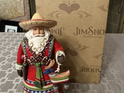 Jim Shore Heartwood Creek Feliz Navidad Mexican Santa Figurine 4027705