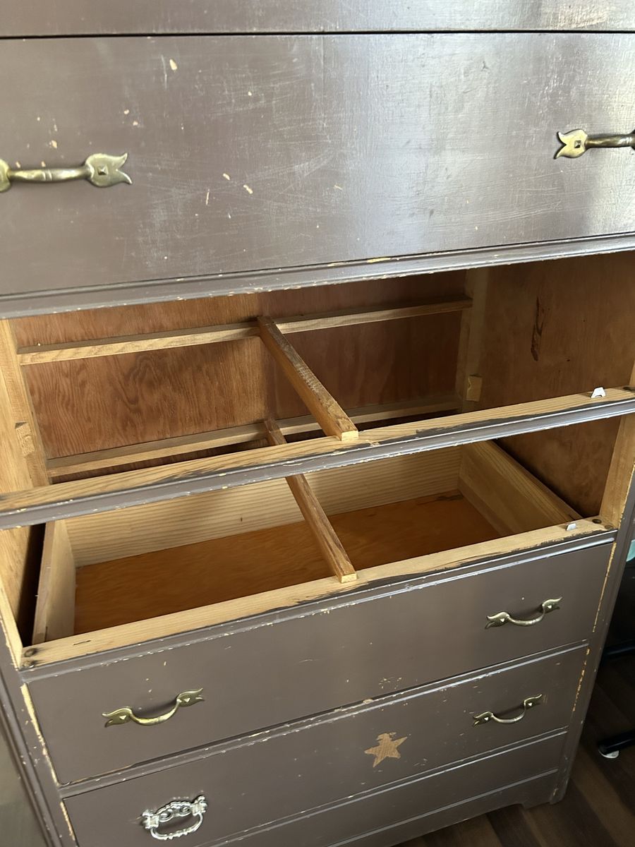 Vintage Waterfall Dresser