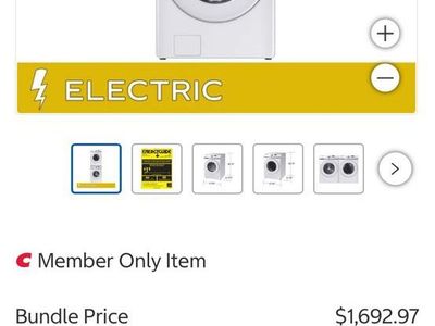 New scratch and dent Samsung 4.5 cu. ft. Front Load Washer with Vibration Reduction Technology+ and 7.5 cu. ft. ELECTRIC Dryer