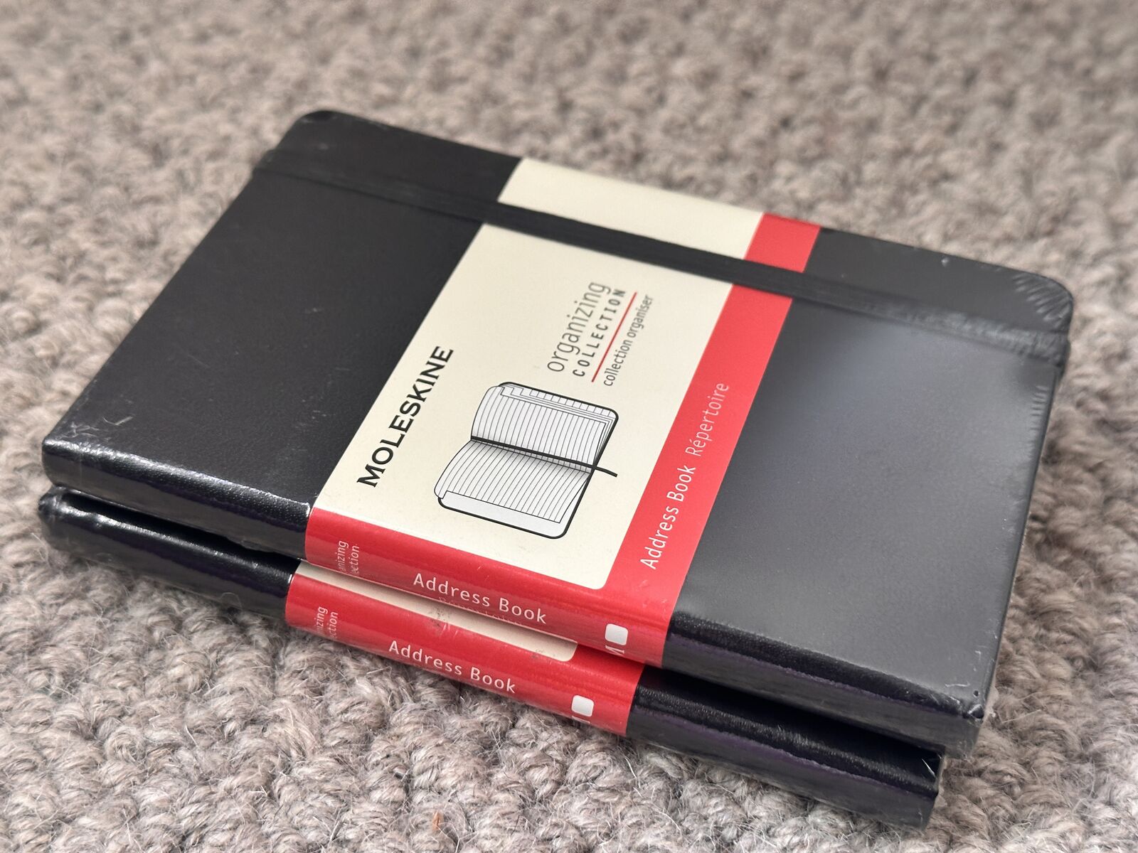 2 brand new Moleskine Address Book notebooks.
