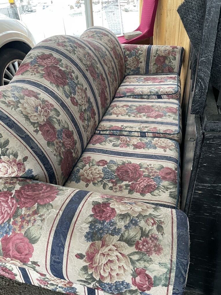 Comfortable Floral Couch