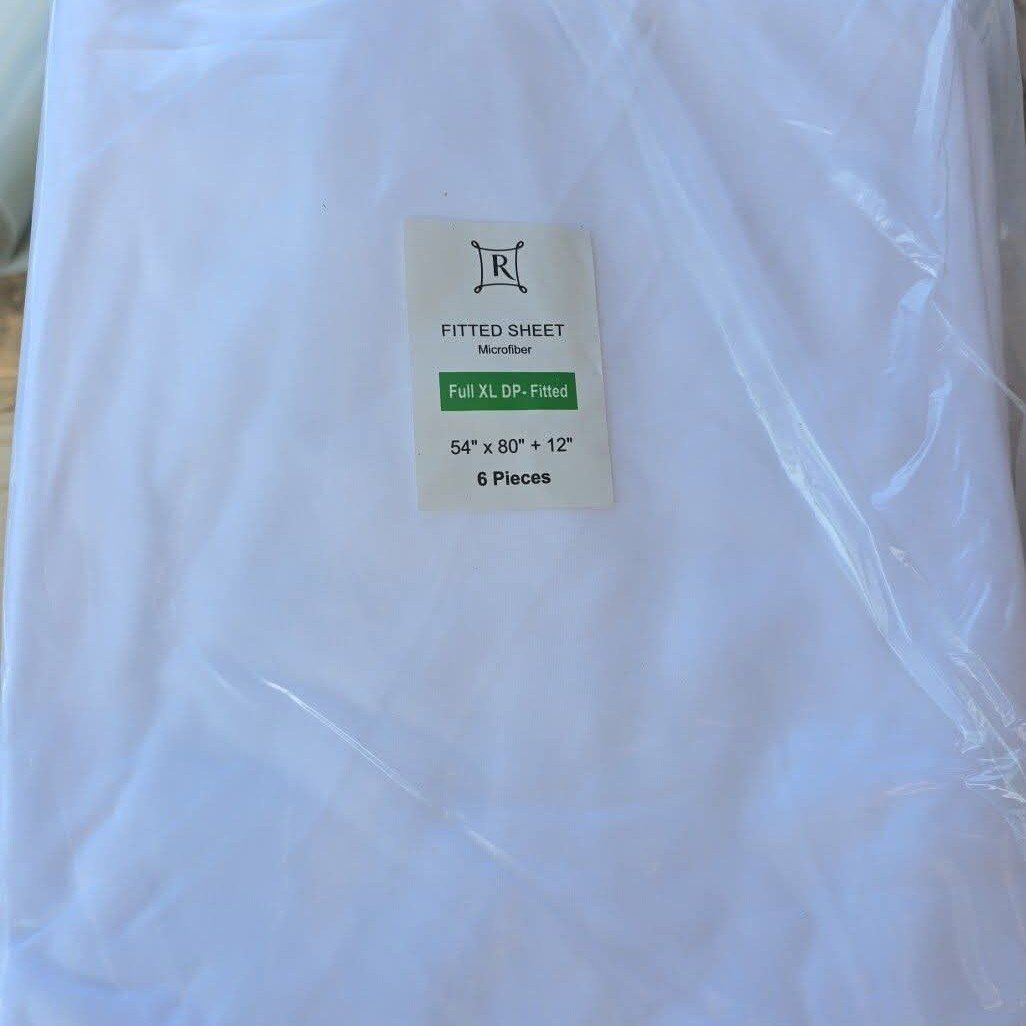 Full Size Fitted Sheet 6 Pack