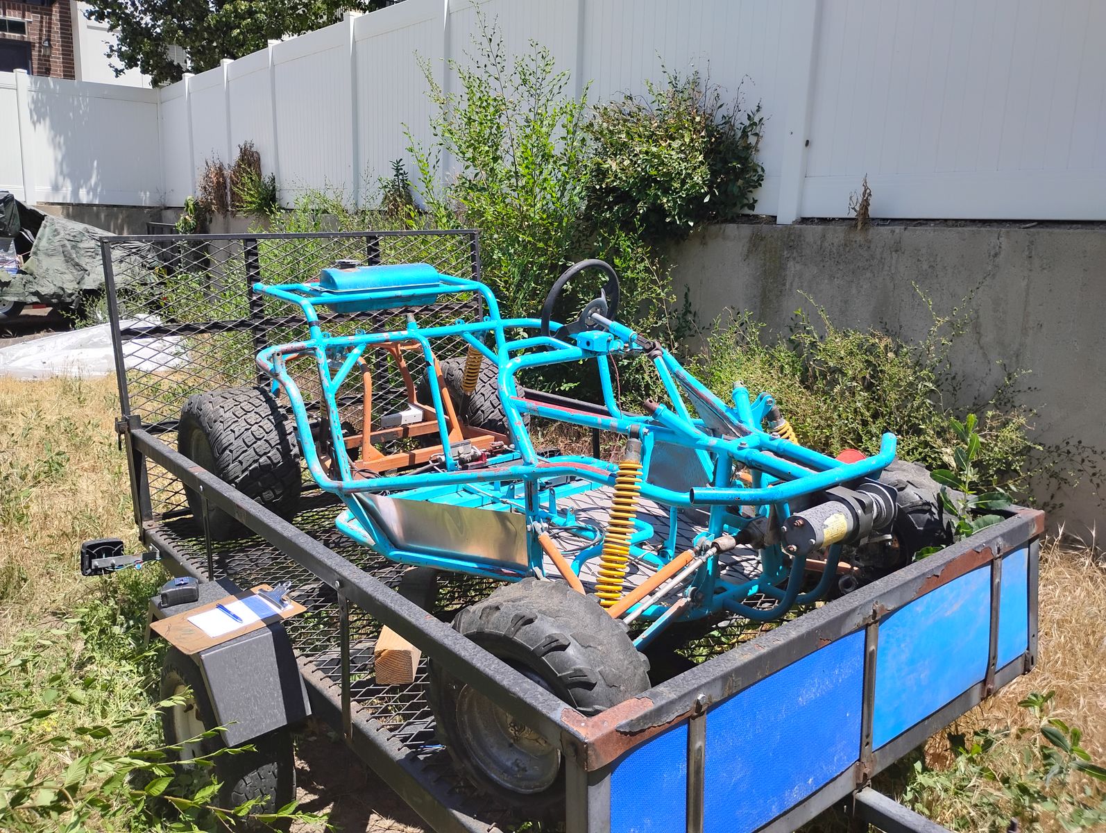Go-Kart Chassis Set Up For Gasoline Engine