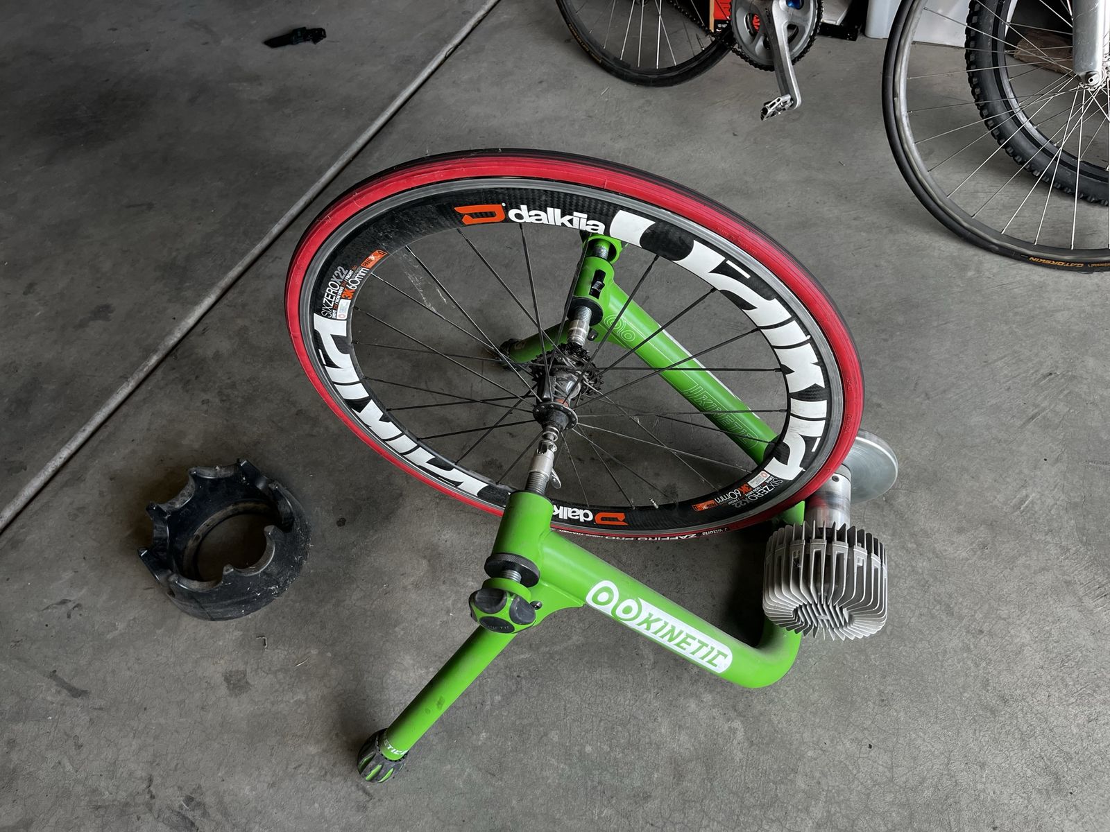 Kinetic trainer setup