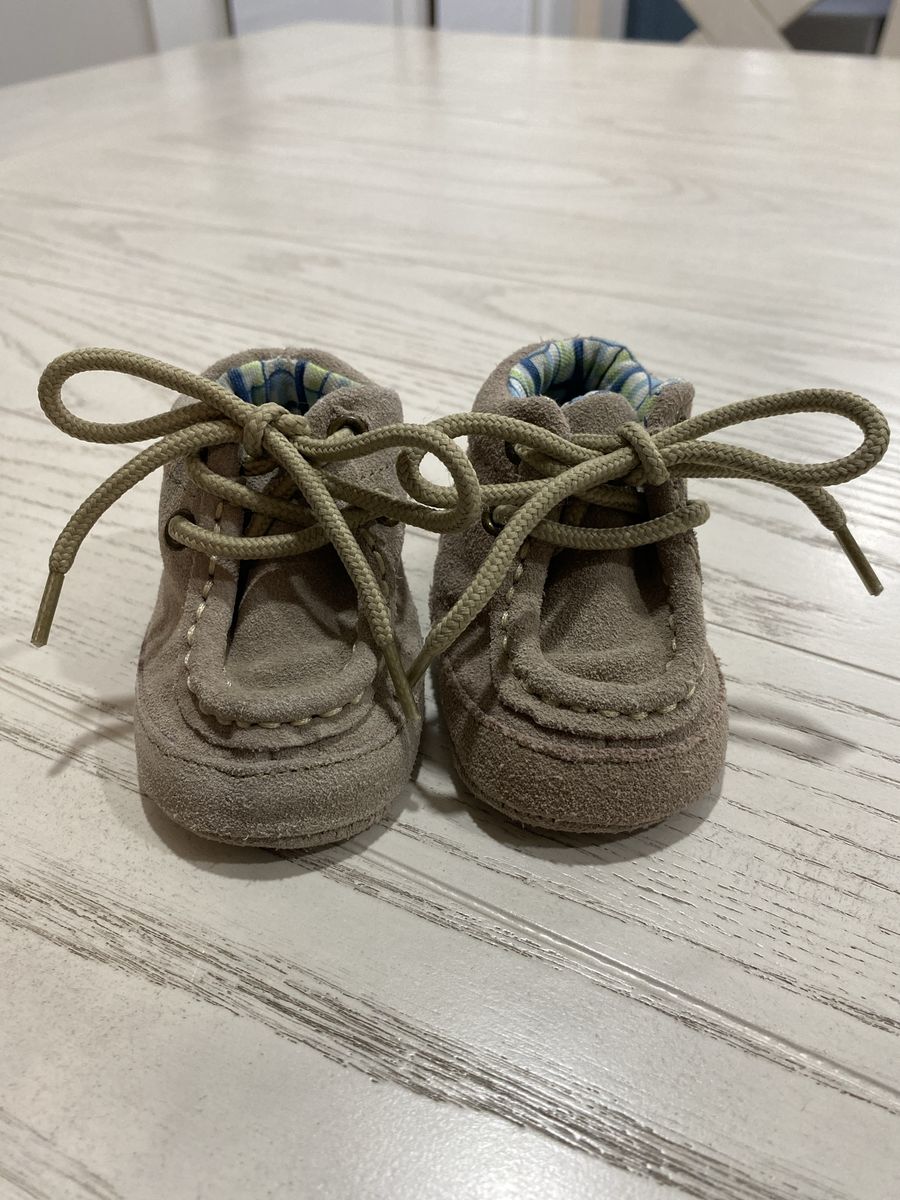 Baby Suede Tan Booties - Size 1 Toddler