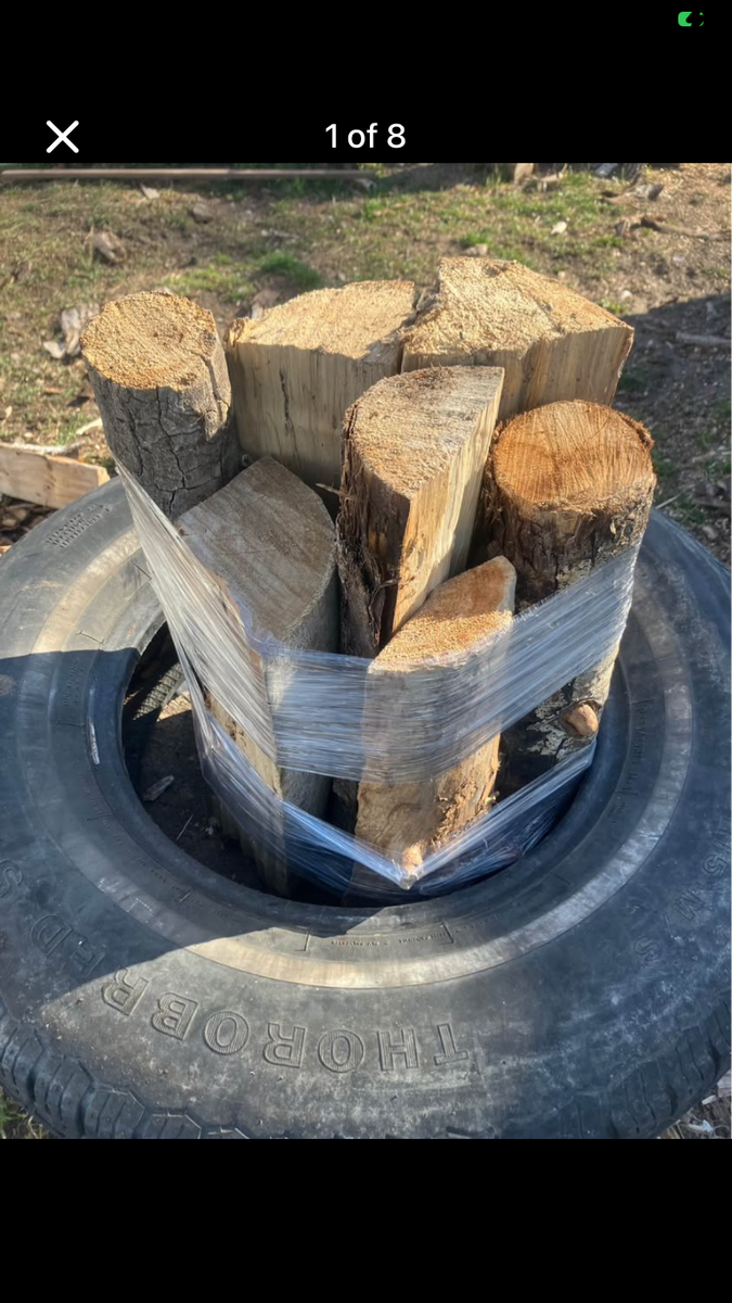 Firewood bundles, wheel barrows full, firewood bags.