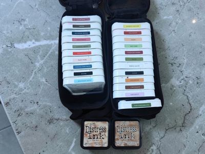 Lot of 24 "Close To My Heart" Stamp pads + Cases