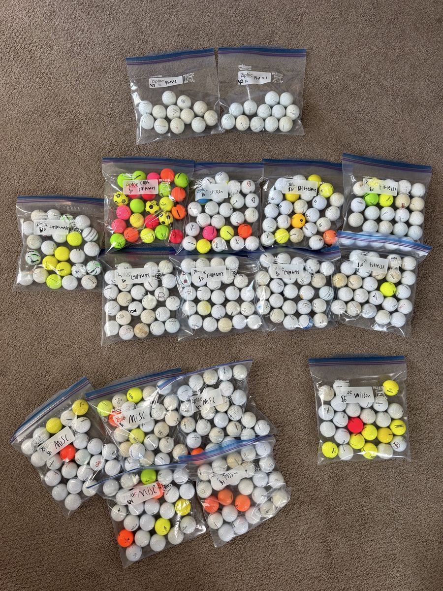 Golf Balls - Pro V1, Callaway, Titleist, Srixon, Taylormade, Bridgestone, other misc
