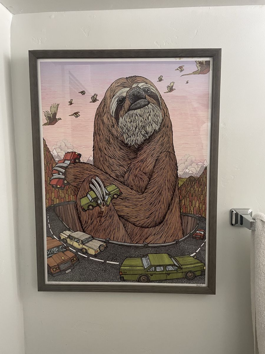 Framed ChuckU Linework Print