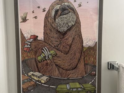 Framed ChuckU Linework Print