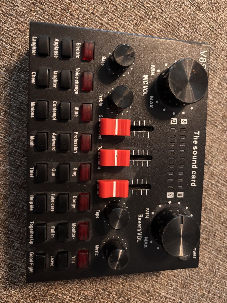 Nice V8S Sound Card And Mini Mixer Noard