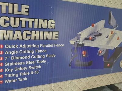 Tile Cutting Machine 7" Diamond cutting blade