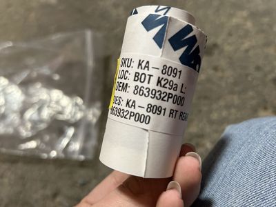 Rear Door Black Out Tape Kia Sorento