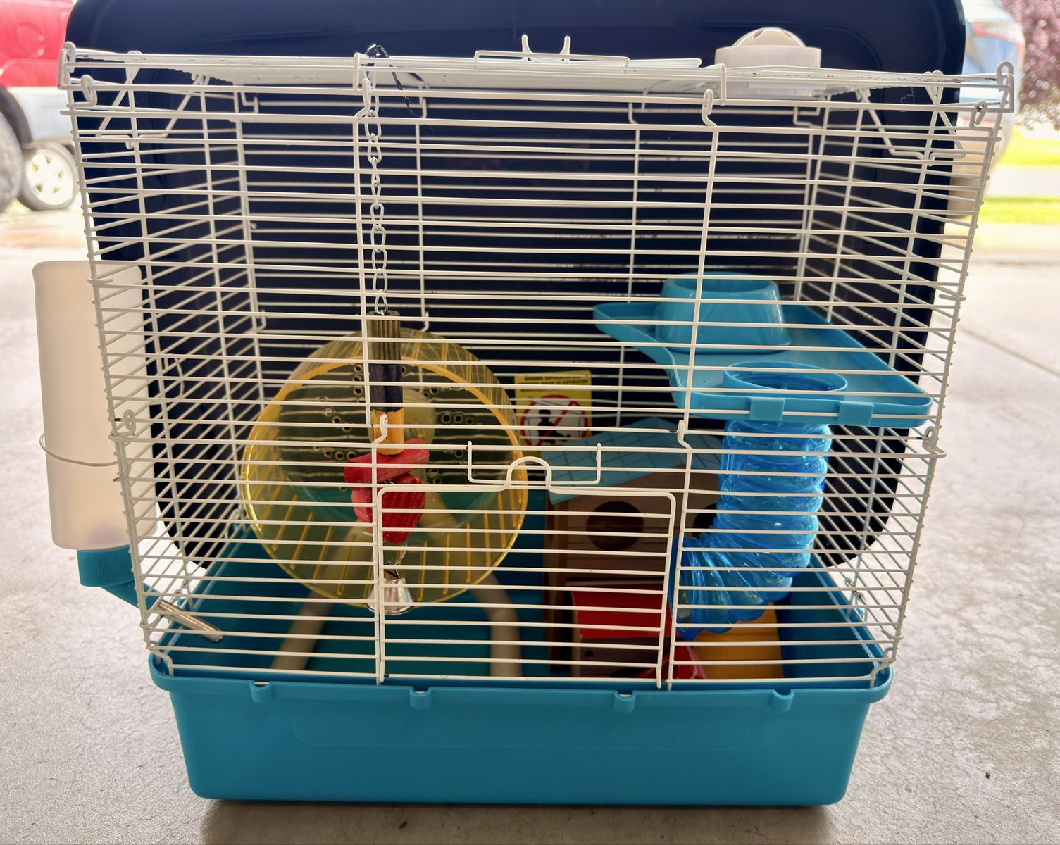 Hamster/Gerbil Cage & Accessories: Vitakraft Food, Nibble Rings, Hamster Ball