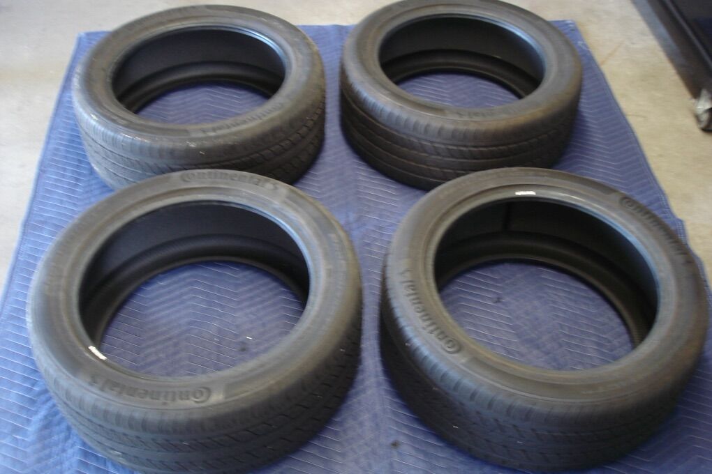 Set Of 4 Continental ProContact RX Tires - Tesla