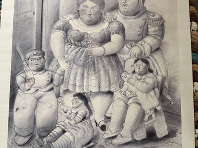 Fernando Botero "La Famiglia" 1992 Reproduction Print - Large Scale Artwork