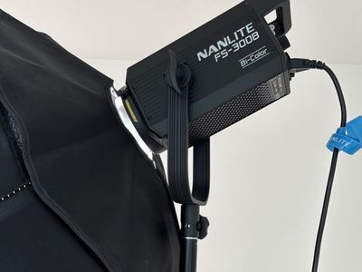 Nanlite FS-300B Bi-Color LED Video Light Kit w/ Godox Softbox & Neewer Stand