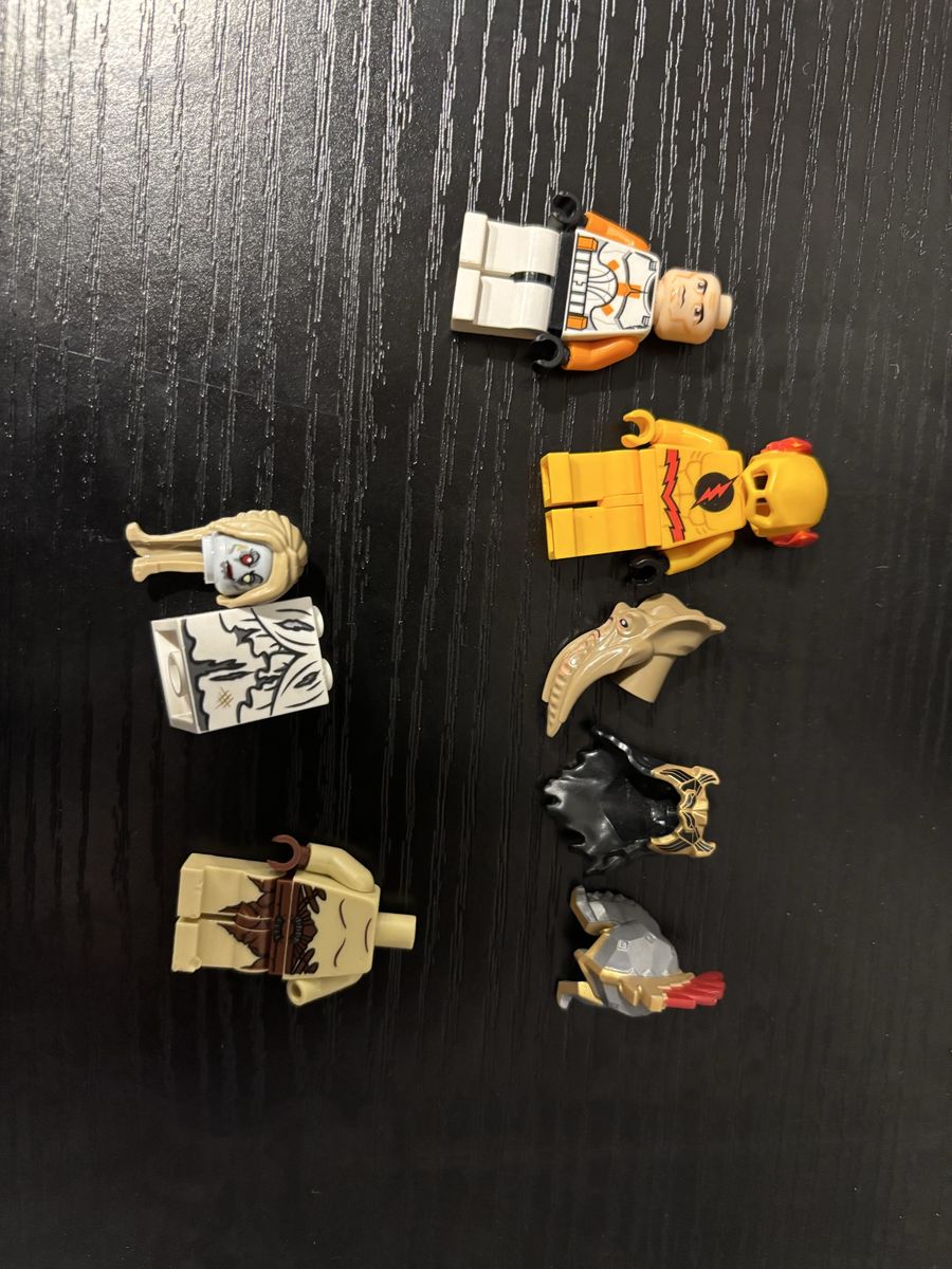 LEGO Minifigure Parts Lot - Reverse Flash, Commander Cody, Azog, Hobbit Parts