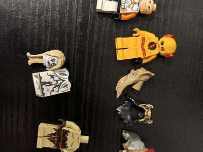LEGO Minifigure Parts Lot - Reverse Flash, Commander Cody, Azog, Hobbit Parts