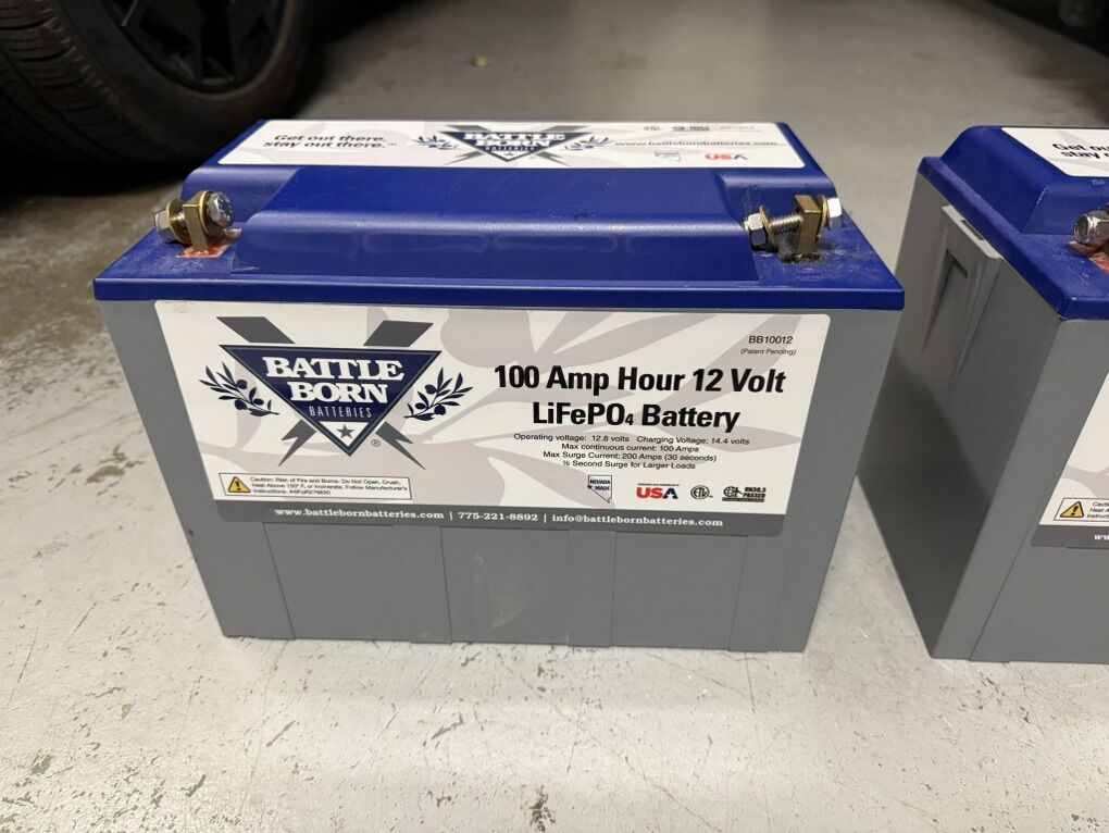 100 Amp Hour Battle Born Batteries