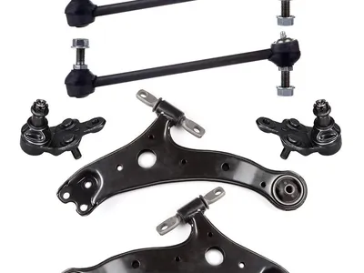 Front Suspension Kit Control Arms Ball Joints Sway Bar Links for Lexus Toyota