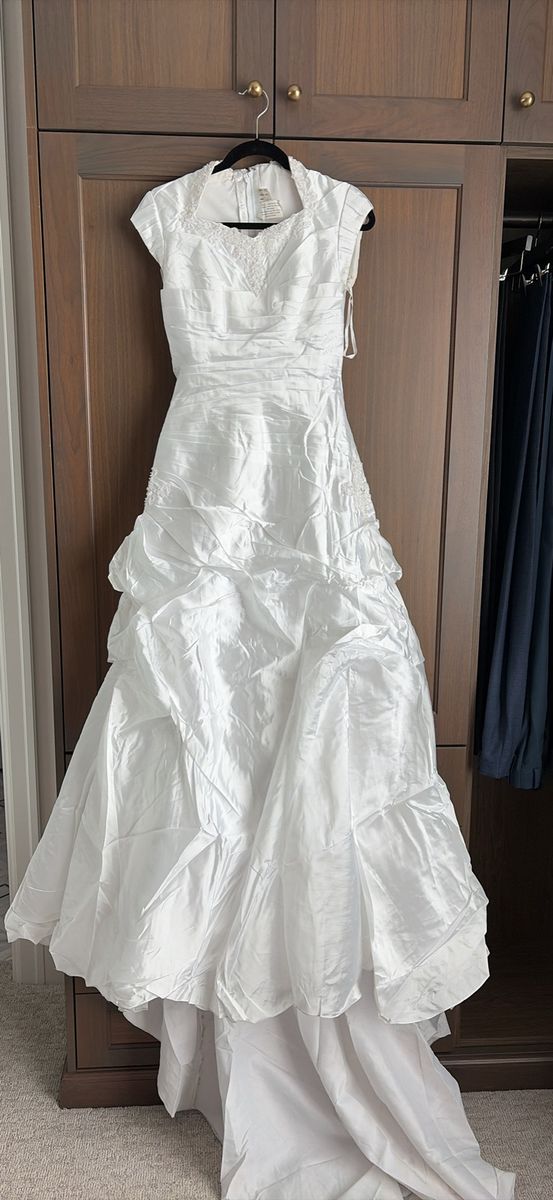 White Wedding Dress, Size 6