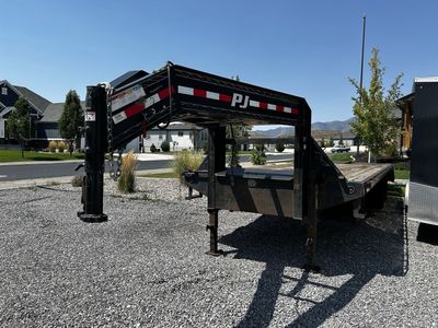 For rent PJ Trailer 30’with Mega Ramps gooseneck trailer