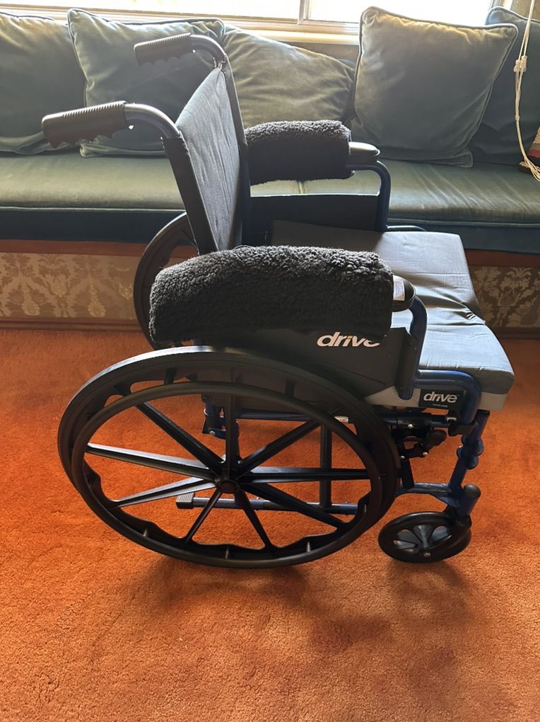 Drive Medical Blue Wheelchair