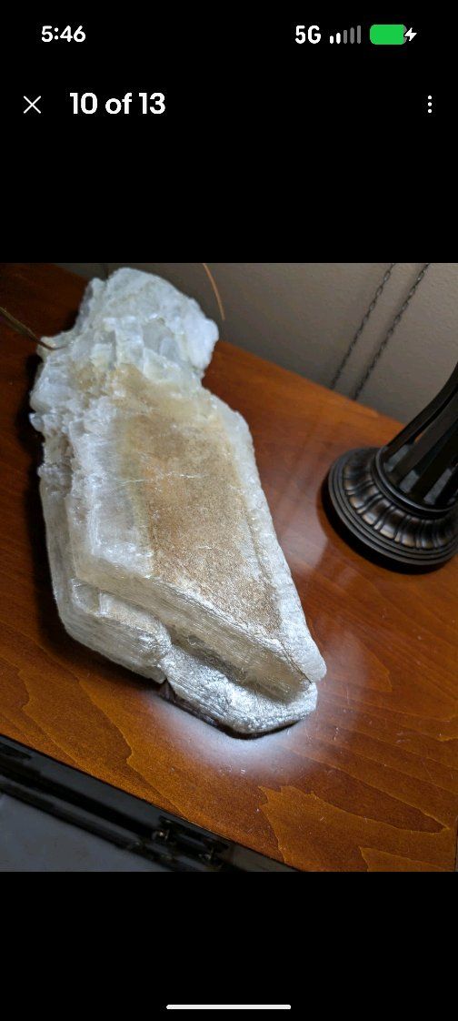 Large Natural Selenite (Gypsum) Crystal – 15" Tall – 9.6 lbs – Utah Find