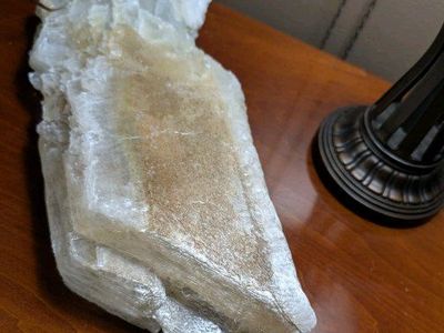 Large Natural Selenite (Gypsum) Crystal – 15" Tall – 9.6 lbs – Utah Find