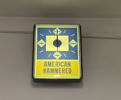 Vintage American Hammered Electric Clock