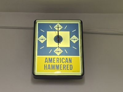 Vintage American Hammered Electric Clock